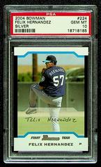 Felix Hernandez [Silver] Baseball Cards 2004 Bowman Prices