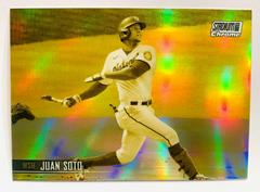 Juan Soto [Chrome Gold Minted Refractor] #220 Baseball Cards 2021 Stadium Club Prices