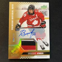 Brianne Jenner [Autograph Patch] Hockey Cards 2022 Upper Deck Team Canada Juniors Prices