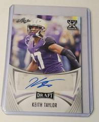 Keith Taylor #BA-KT3 Football Cards 2021 Leaf Draft Autograph Prices