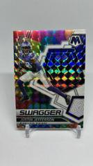 Justin Jefferson [White] #SW-14 Football Cards 2022 Panini Mosaic Swagger Prices