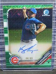 Keegan Thompson [Green] #KT Baseball Cards 2019 Bowman Mega Box Chrome Autographs Prices