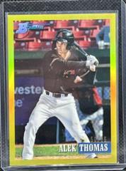 Alek Thomas [Chrome Prospect Yellow] Baseball Cards 2021 Bowman Heritage Prices