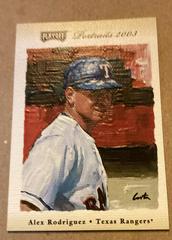 Alex Rodriguez [Beige] Baseball Cards 2003 Playoff Portraits Prices