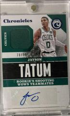 Jayson Tatum [Blue] #CA-JTT Basketball Cards 2017 Panini Chronicles Autographs Prices