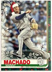 Manny Machado [Wearing Santa Hat] Baseball Cards 2019 Topps Holiday Mega Box Prices