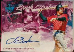 Lance Berkman [Holo Blue] Baseball Cards 2022 Panini Diamond Kings Brush Strokes Autograph Prices