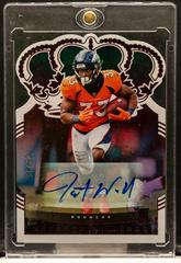 Javonte Williams [Autograph Pink] #CR-16 Football Cards 2021 Panini Chronicles Crown Royale Prices