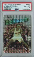 Latrell Sprewell Refractor Basketball Cards 1997 Finest Embossed Prices