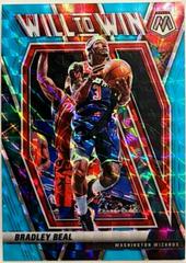 Bradley Beal [Blue Fluorescent] Basketball Cards 2020 Panini Mosaic Will to Win Prices