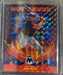 Juan Soto [Reactive Blue] #HS-2 Baseball Cards 2022 Panini Mosaic Hot Sauce Prices