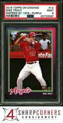 Mike Trout [Purple] #1A Baseball Cards 2018 Topps on Demand Inspired By 1978 Prices