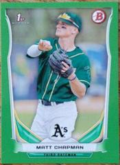Matt Chapman [Green] Baseball Cards 2014 Bowman Draft Picks Prices