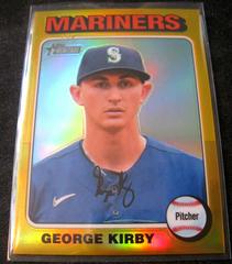 George Kirby [Gold Refractor] #60 Baseball Cards 2024 Topps Heritage Chrome Prices