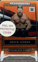 Brock Lesnar [Orange] Wrestling Cards 2022 Panini Impeccable WWE Stainless Stars Prices
