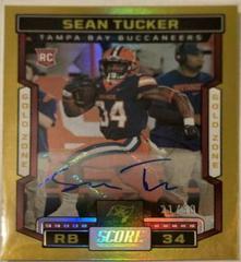 Sean Tucker [Signature Gold Zone] #318 Football Cards 2023 Panini Score Prices