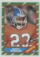 Sammy Winder Football Cards 1986 Topps Prices