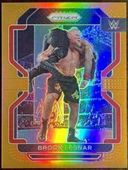 Brock Lesnar [Orange Prizm] Wrestling Cards 2022 Panini Prizm WWE Prices