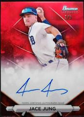 Jace Jung [Red] #PA-JJ Baseball Cards 2023 Bowman Sterling Prospect Autograph Prices