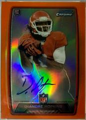 DeAndre Hopkins [Orange Refractor] Football Cards 2013 Bowman Chrome Rookie Autograph Prices