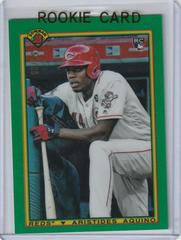 Aristides Aquino [Green Refractor] Baseball Cards 2020 Bowman Chrome 1990 Prices