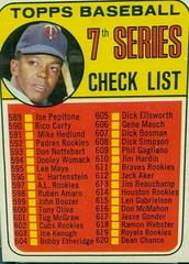 Checklist 589-664 [Red Circle on Back] #582 Baseball Cards 1969 Topps Prices