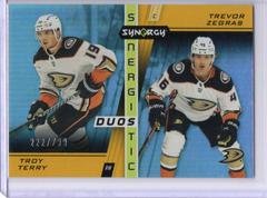 Troy Terry, Trevor Zegras #SD-16 Hockey Cards 2021 Upper Deck Synergy Synergistic Duos Stars and Rookies Prices