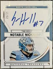 Sam Howell Football Cards 2022 Panini National Treasures Collegiate Notable Nicknames Autographs Prices