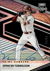 Spencer Torkelson [Prime Numbers B Signature] Baseball Cards 2020 Panini Elite Extra Edition Prices