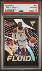 LeBron James [Silver] #10 Basketball Cards 2022 Panini Flux Fluid Prices