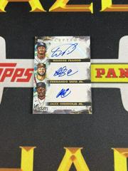 Wander Franco, Jazz Chisholm Jr. , Fernando Tatis Jr. #ITA-FTC Baseball Cards 2023 Topps Inception Triple Autographs Prices