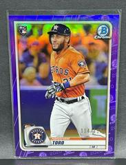 Abraham Toro [Purple Refractor] #91 Baseball Cards 2020 Bowman Chrome Prices