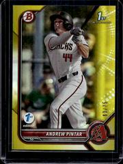 Andrew Pintar [Yellow] #BD-138 Baseball Cards 2022 Bowman Draft 1st Edition Prices