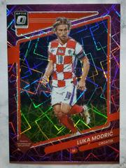 Luka Modric [Optic Purple Velocity] #37 Soccer Cards 2021 Panini Donruss Road to Qatar Prices