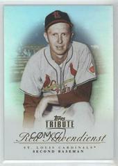 Red Schoendienst #76 Baseball Cards 2012 Topps Tribute Prices