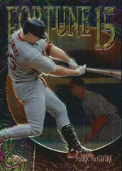 Mark McGwire #FF12 Baseball Cards 1999 Topps Chrome Fortune 15 Prices