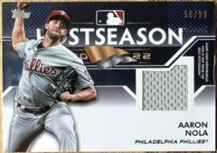 Aaron Nola Baseball Cards 2023 Topps Postseason Performance Relics Prices