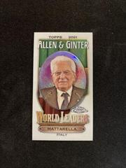 Sergio Mattarella Baseball Cards 2021 Topps Allen & Ginter Chrome Mini World Leaders Prices