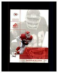 Tony Gonzalez Football Cards 2001 SP Game Used Prices