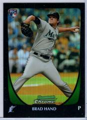 Brad Hand [Refractor] #45 Baseball Cards 2011 Bowman Chrome Draft Prices
