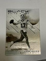 Josh Allen #WN-4 Football Cards 2023 Panini Black White Night Prices