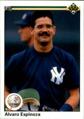 Alvaro Espinoza #163 Baseball Cards 1990 Upper Deck Prices