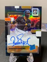 Rodolfo Castro [Black] Baseball Cards 2022 Panini Donruss Optic Rated Rookie Signatures Prices