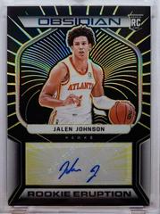 Jalen Johnson [Yellow] Basketball Cards 2021 Panini Obsidian Rookie Eruption Signatures Prices