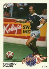 Fernando Clavijo Soccer Cards 1991 Soccer Shots MSL All Star Prices