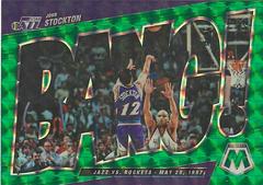 John Stockton [Green] Basketball Cards 2021 Panini Mosaic Bang Prices