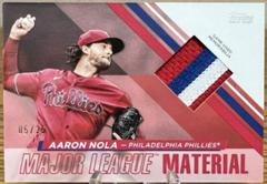 Aaron Nola [Red] Baseball Cards 2024 Topps Major League Material Prices