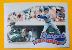 Rangers Leaders #729 Baseball Cards 1989 Topps Tiffany Prices