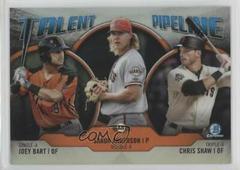 Joey Bart, Shaun Anderson, Chris Shaw Baseball Cards 2019 Bowman Chrome Talent Pipeline Prices