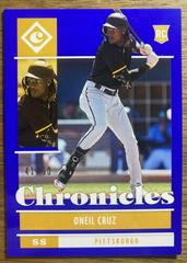 Oneil Cruz [Blue] #2 Baseball Cards 2022 Panini Chronicles Prices